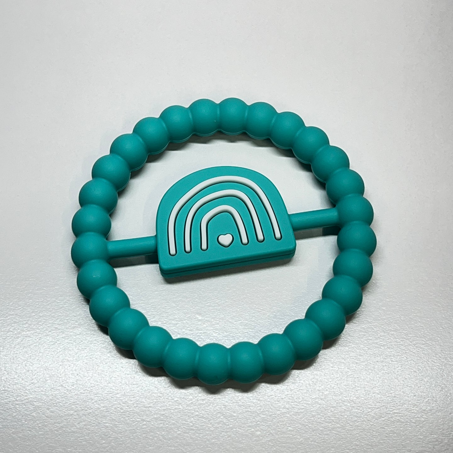 Aqua Rainbow Ring Teether